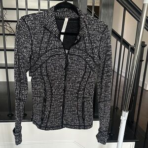 Lululemon Athletica Black & White Textured Blazer -Size 6
